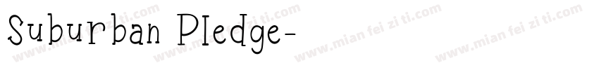 Suburban Pledge字体转换